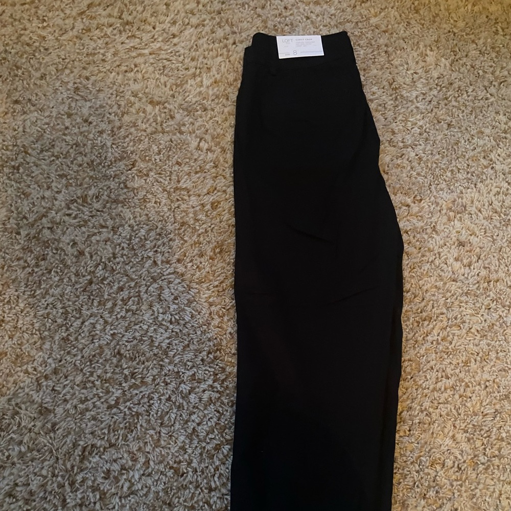 Women’s Loft curvy crop khakis 8 NWT